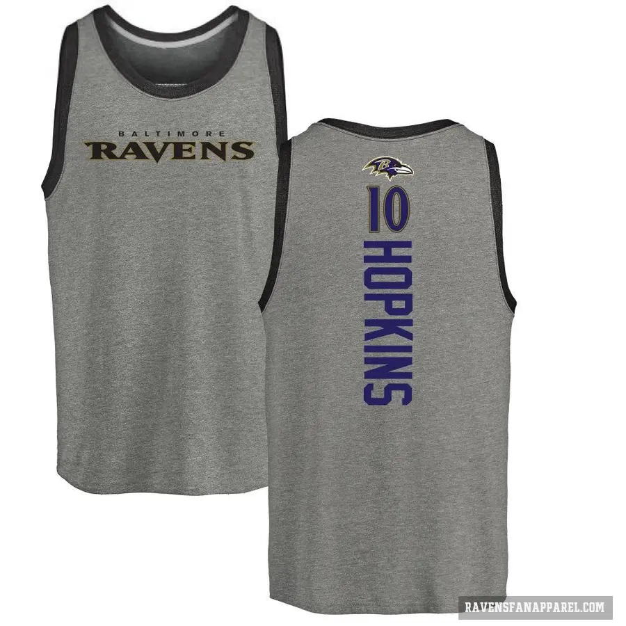 Youth ＃10 DeAndre Hopkins Baltimore Ravens Ash Backer Tank Top