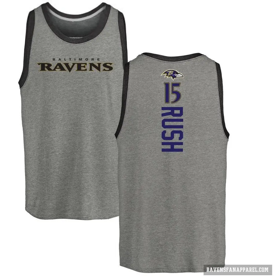 Youth ＃15 Cooper Rush Baltimore Ravens Ash Backer Tank Top