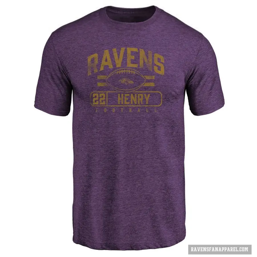 Youth ＃22 Derrick Henry Baltimore Ravens Purple Flanker T-Shirt